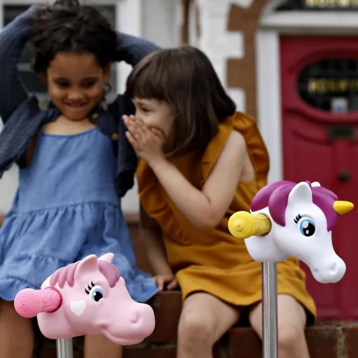 Scootaheadz Unikornis Fej Roller Kormány Kiegészítő Gyerekeknek - Fehér Műanyag Dekoráció Kickboard-hoz