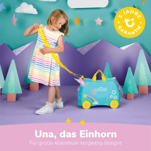 Detský cestovný kufor na sedenie Trunki, 18l príručná batožina na kolieskach