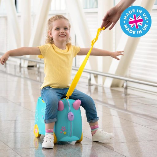 Detský cestovný kufor na sedenie Trunki, 18l príručná batožina na kolieskach