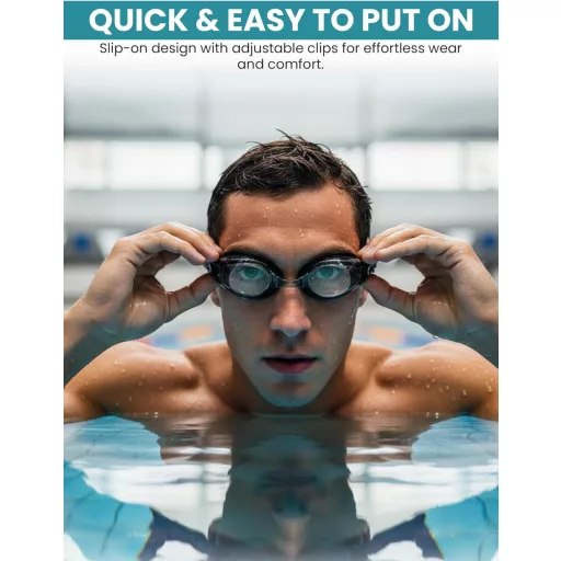 Ochelari de înot cu dioptrii SPORTS WORLD VISION, impermeabili, pentru adulți, cu protecție UV