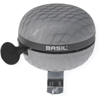   Basil Ding-Dong Noir kerékpár csengő fekete unisex - Einheitsgröße, silver