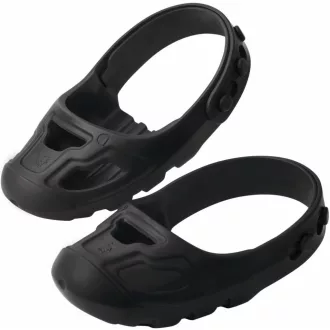   Protecții Mari pentru Pantofi Negre pentru Copii - Apărătoare de Picior din Plastic, de la 12 Luni, pentru Mărimi 36-43, Ușor de Curățat