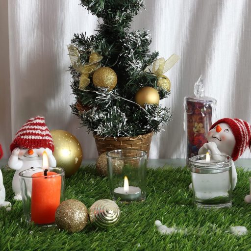 Belle Vous Üveg Mécsestartó Szett 72 db - 5x6,5 cm Átlátszó Kristályüveg Gyertyatartó Esküvőre, Asztaldekorációhoz, Otthoni Kiegészítőnek, A