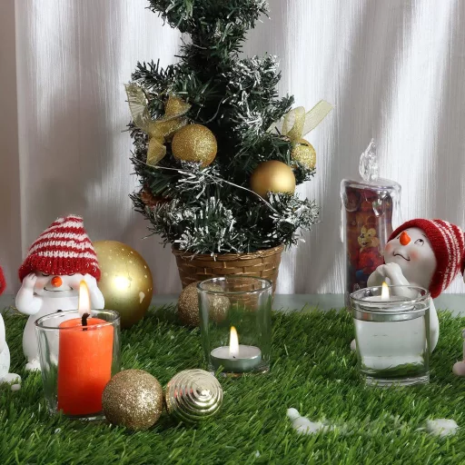 Belle Vous Set 72 Suporturi Lumânări din Sticlă - 5x6,5 cm Suporturi Transparente din Sticlă Cristal pentru Nuntă, Decorațiuni de Masă, Accesoriu pentru Casă, A