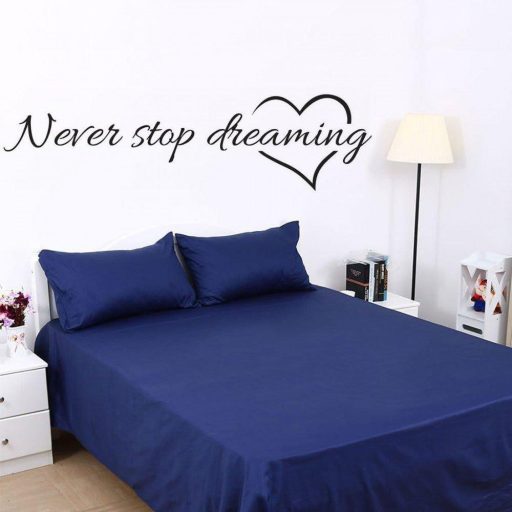 "Never stop dreaming" fali dekoráció 57 x 16,5 centiméter