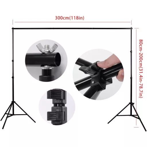 Set Studio Foto Profesional HAKUTATZ, Iluminare Studio, Sist