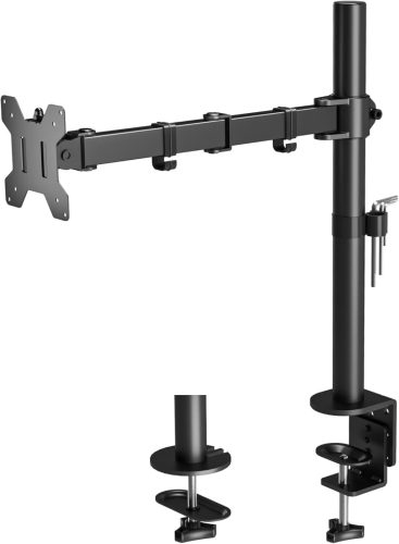 Braț monitor BONTEC, suport de birou pentru ecrane LCD/LED de 13-32", ergonomic, reglabil pe înălțime, înclinabil, rotativ, capacitate de încărcare 10 kg, VESA 7.