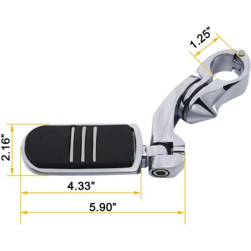 Set pedale TCMT Harley Touring cu protecție motor și highway pegs.