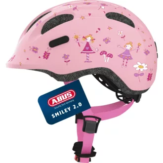   ABUS Smiley 2.0 gyerek kerékpáros sisak lányoknak és fiúknak - M (50 - 55 cm), Rose Princess