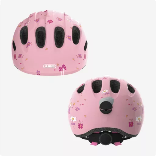 Detská cyklistická prilba ABUS Smiley 2.0 pre dievčatá a chlapcov – M (50 – 55 cm), Rose Princess