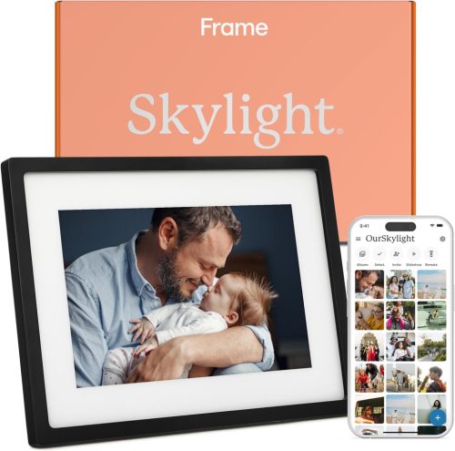 Skylight Frame 10" WiFi Digitális Képkeret - Érintőképernyős, Fotók Küldése E-mailben vagy Applikációval, Felhő Tárhely, Ajándéknak Ideális