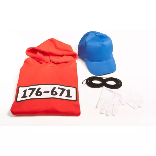 Shirtgeil Beagle Boys Bandits Jelmez Kapucnis Pulóver Sapka Maszk Kesztyű Szett