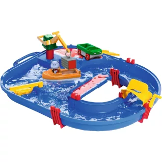   Aquaplay 8700001501 Početni set vodenih igara - plava plastična vodena staza za djecu od 3 do 7 godina - vodena igračka za razvoj prostorne percepcije