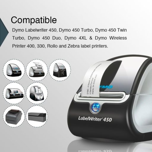BETCKEY 11356 Etichete Autoadezive pentru DYMO LabelWriter 450, 41x89mm, 10 Role