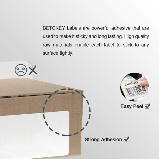 BETCKEY 11356 Etichete Autoadezive pentru DYMO LabelWriter 450, 41x89mm, 10 Role