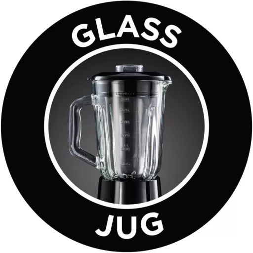 Russell Hobbs 2 az 1-ben Turmixgép Üveg Tartállyal, Hordozható Pohárral és 0.8 LE Motorral