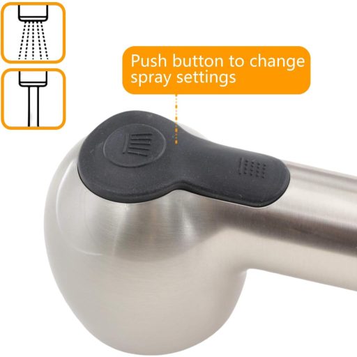 Beelee F103-SP Cap de duș G1/2 Accesoriu robinet bucătărie Duș de mână Nichel