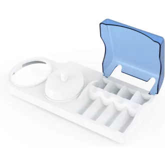   Poketech Elektromos Fogkefe Tartó Oral-B Kompatibilis 4 Fejhez Töltővel