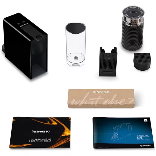 Nespresso Essenza Mini kapszulás kávéfőző, 1260W, fekete, 0.6L