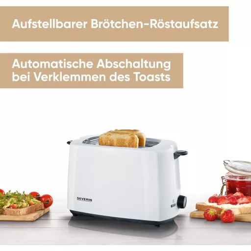 SEVERIN Automata Kenyérpirító 700W Rozsdamentes Baguette Funkcióval