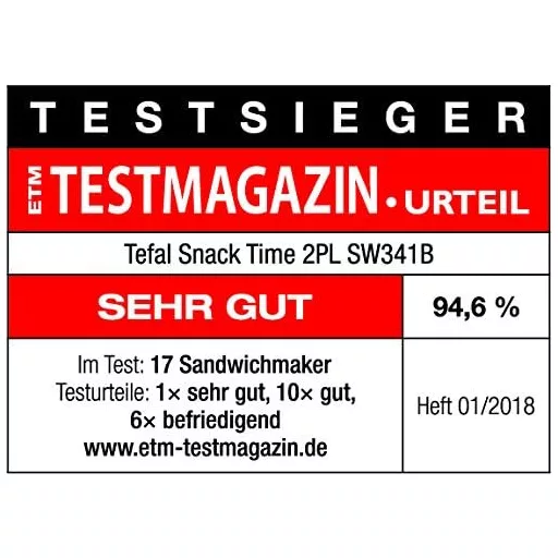 Aparat de gofre și sandvișuri 2 în 1 Tefal Snack Time 700W, compatibil cu mașina de spălat vase