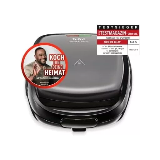 Tefal Snack Time 2in1 Gofri és Szendvicssütő Készülék 700W Mosogatógépben Mosható