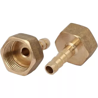   uxcell 10 db 6 mm-es sárgaréz csatlakozó 3/8" női menettel csöpögtetőcsatornához