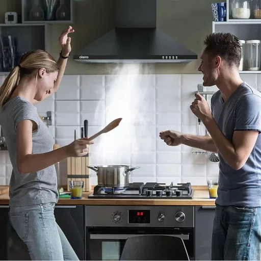 CIARRA 60 cm-es Falra Szerelhető Konyhai Páraelszívó