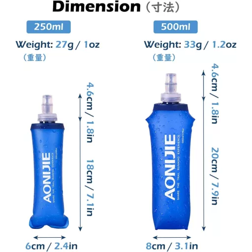 Skladacia športová fľaša na vodu Triwonder bez obsahu BPA na bicyklovanie