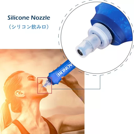 Skladacia športová fľaša na vodu Triwonder bez obsahu BPA na bicyklovanie