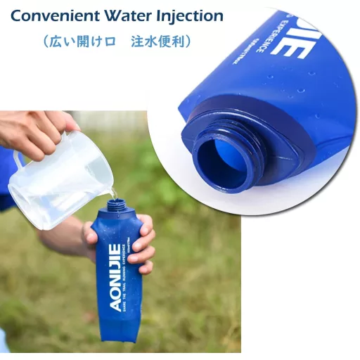 Skladacia športová fľaša na vodu Triwonder bez obsahu BPA na bicyklovanie