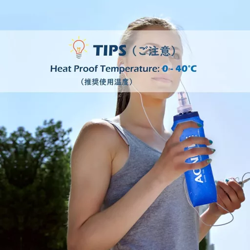 Skladacia športová fľaša na vodu Triwonder bez obsahu BPA na bicyklovanie