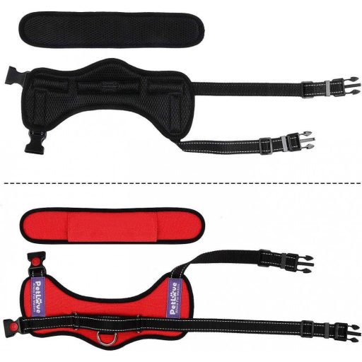 Kutyahám Kis-Nagy Méretű Kutyáknak, Állítható, Párnázott, Vörös