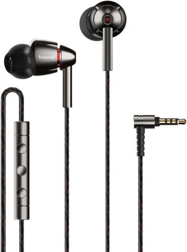 Căști 1More Dual Driver - Căști In-Ear ușoare, cu driver dual, bas profund, microfon încorporat, 18,5g
