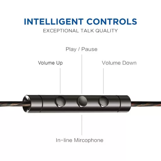 Căști 1More Dual Driver - Căști In-Ear ușoare, cu driver dual, bas profund, microfon încorporat, 18,5g
