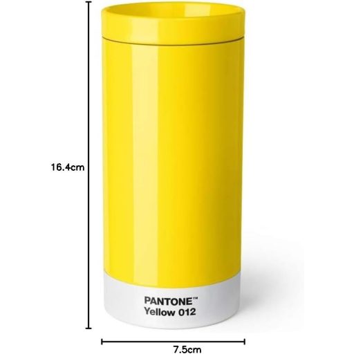 Copenhagen Design Pantone utazó bögre rozsdamentes acél sárga 400ml
