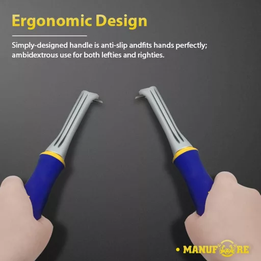 MANUFORE 1 Inch Háromszög Pengés Festékkaparó Acél Festék Ragasztó Eltávolítóhoz