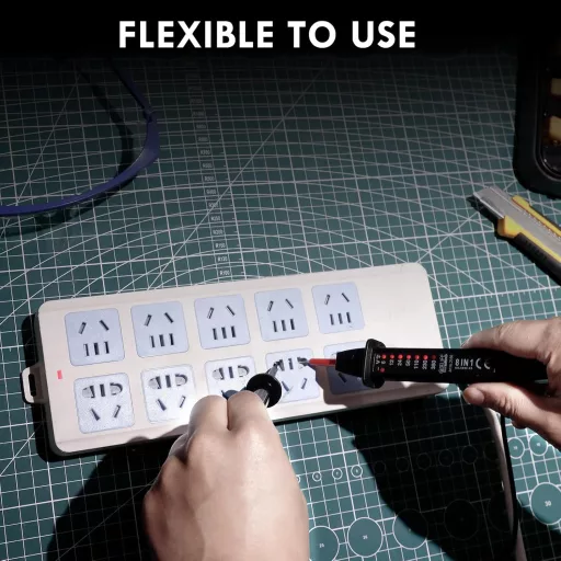 CCLIFE 2 pólusú feszültségmérő 6-380V AC/DC LED kijelzővel fázisteszter