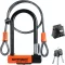 Kryptonite Kerékpár Lakat Narancssárga 120 cm Biztonsági Zár - Lucchetto a U Evolution Mini-7W with 13mm hardened steel shackle, double latch design, double locking mechanism, disc shaped high security cylinder, KryptoFlex 410 double buckle cable, and thr