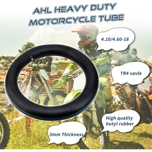 AHL Motorkerékpár 4.10/4.60-18 Belső Gumi TR4 Egyenes Szeleppel