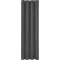 Deconovo Sötétítő Függöny Fémkarikás 160x132 cm Hőszigetelő Fényáteresztést Gátló Zajcsökkentő Sötétszürke - H160 x B132 cm (1er Pack), Darkgray