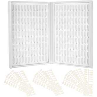   Stojan na vystavenie lakov na nechty Anself, 216 farieb, biely, pre nechtové salóny