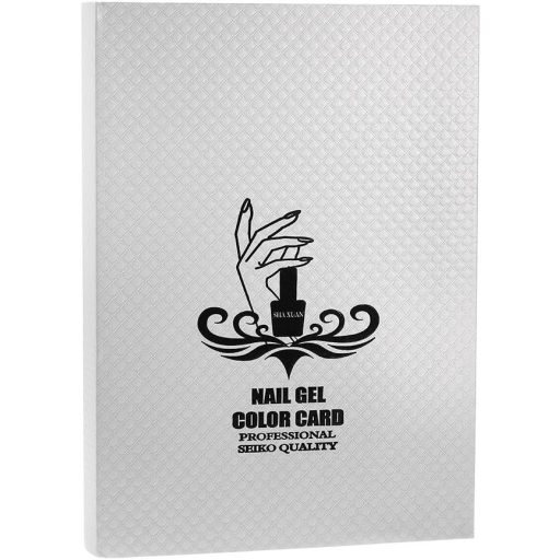 Stand pentru expunere lacuri de unghii Anself, 216 culori, alb, pentru salon manichiură.