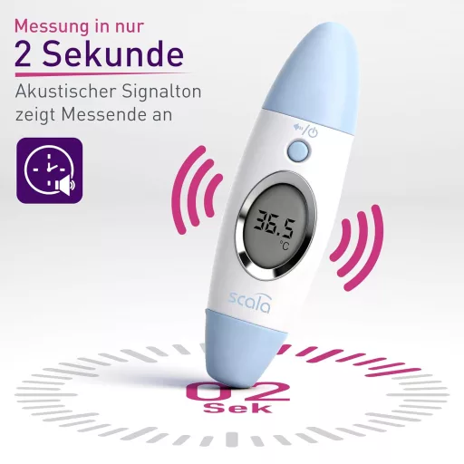 Scala SC 53 FH Fülhőmérő és Halántékhőmérő Infravörös Hőmérő