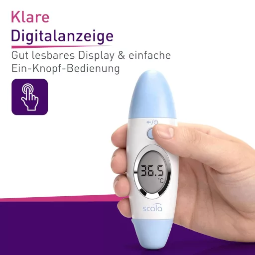 Scala SC 53 FH Fülhőmérő és Halántékhőmérő Infravörös Hőmérő