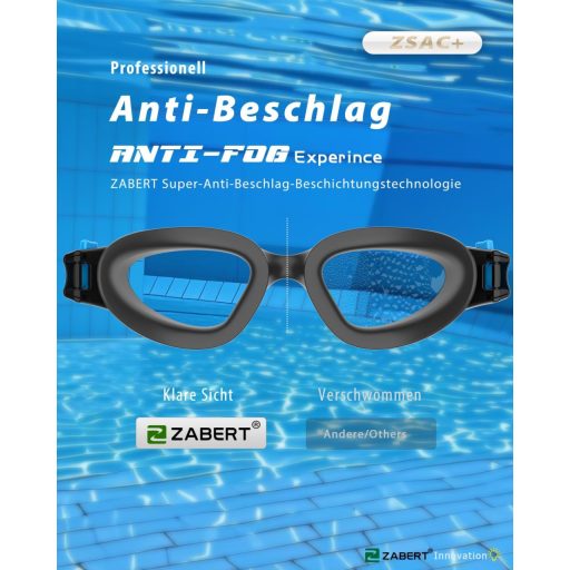 Ochelari de înot ZABERT, adulți, unisex, anti-ceață, protecție UV, impermeabili
