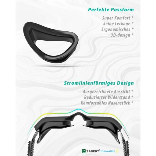 Ochelari de înot ZABERT, adulți, unisex, anti-ceață, protecție UV, impermeabili