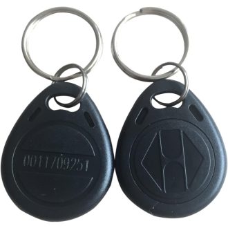   YARONGTECH RFID Cip Cheie 125 kHz EM4100 Etichetă de Proximitate pentru Control Acces, Negru, Rotund, Set de 10 Bucăți