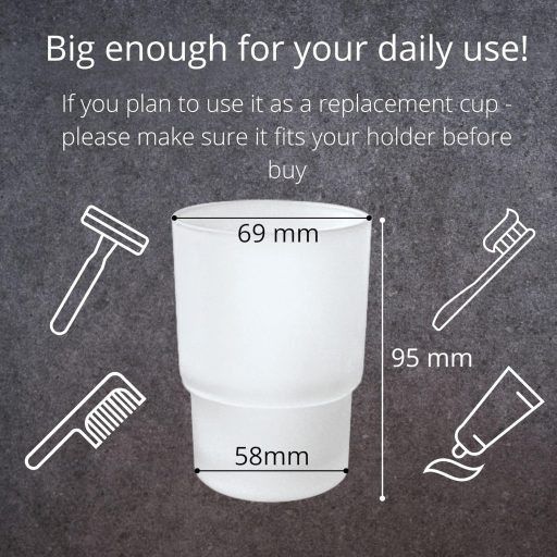 Kapitan fürdőszobai pohár fogkefe tartó borotva szervezővel