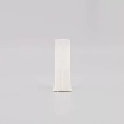 10 db csőtartó klip, U alakú PVC, fehér színű, ipari stílusú